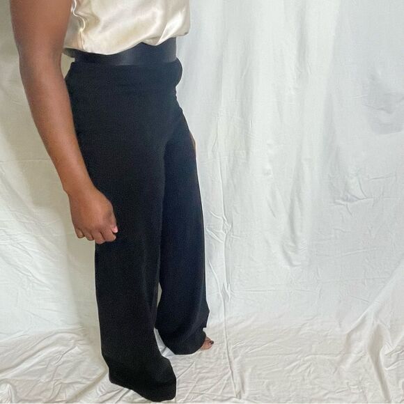 Revolve Donna Karen Silk Waistband Dress Trousers Pants - Picture 5 of 13